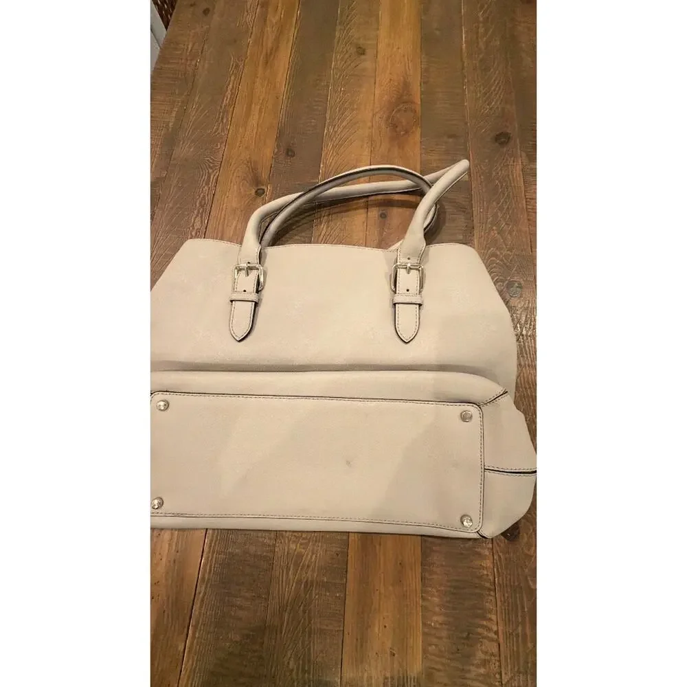 Kate Spade Cove Street Leather Tote Light Gray